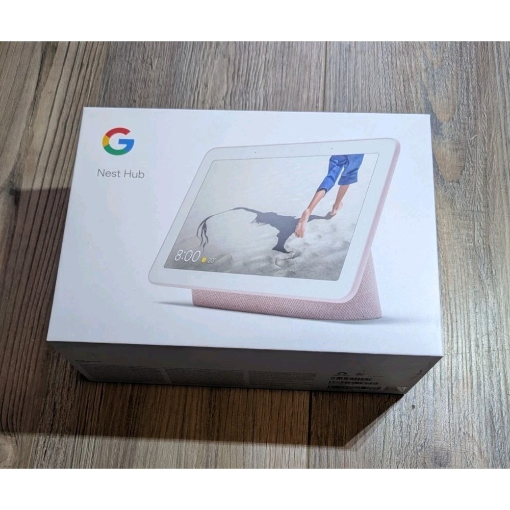 EMPTY BOX ONLY Google Nest Hub Display (2nd Gen) Google Assistant, Pink